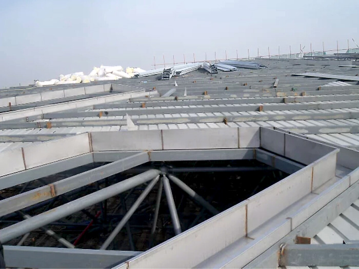 包头安吉县体育馆网架